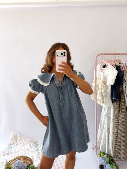 Denim & Lace Darla Mini Dress