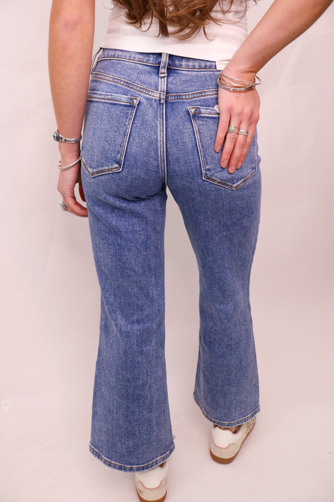 Flying Monkey Mid Rise Vintage Flare Jeans