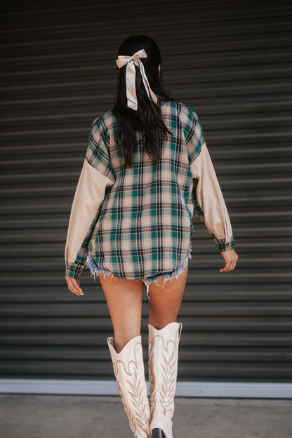 Pining For You Plaid Button Up