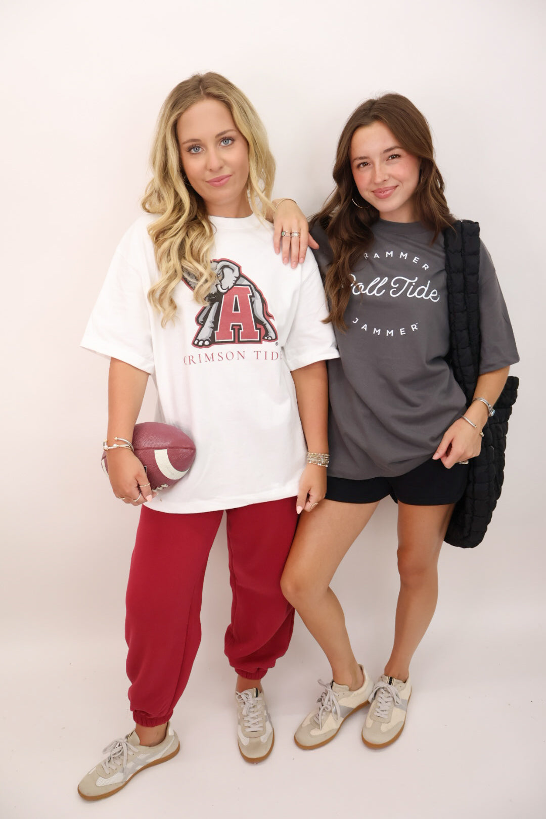 Crimson Tide Alabama Throwback Logo Oversized Tee
