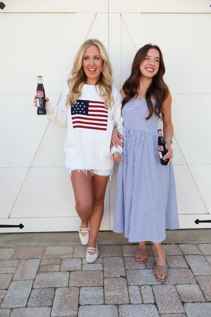 Classic American Flag Sweater