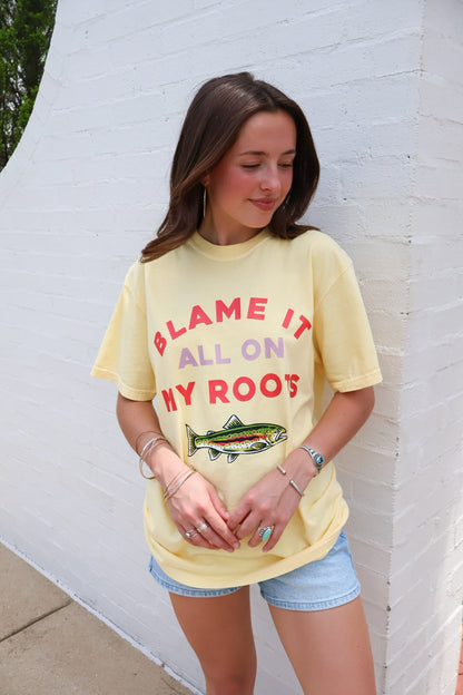 Blame It On My Roots Graphic Tee