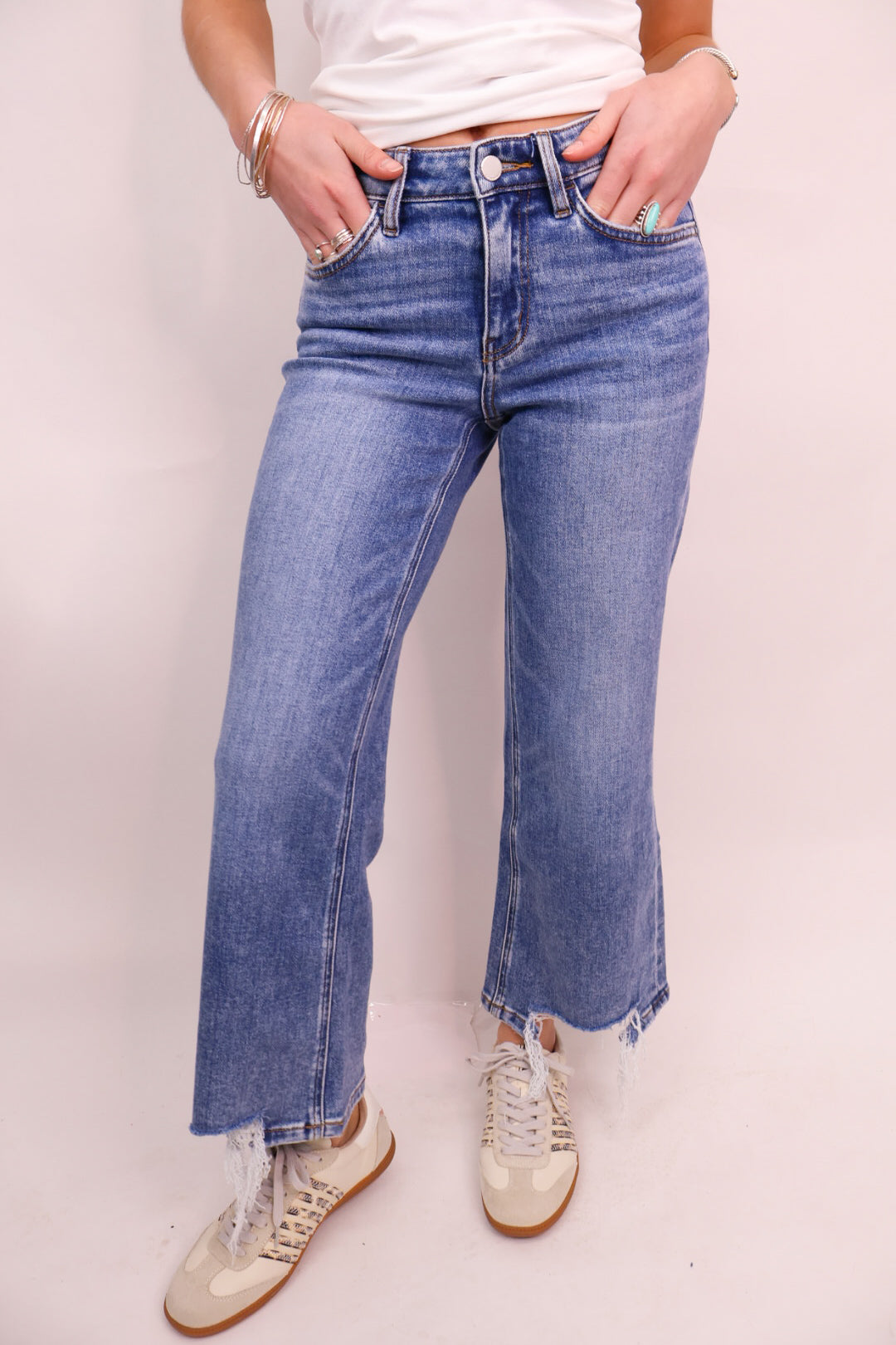 Flying Monkey Mid Rise Vintage Flare Jeans