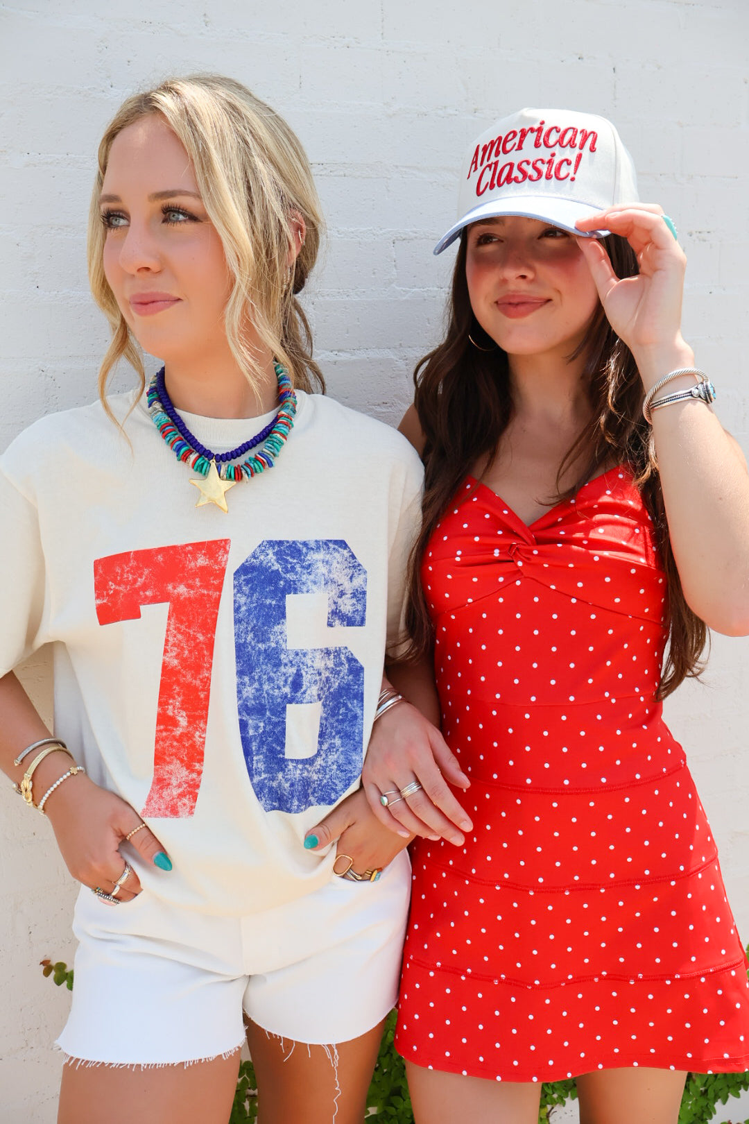 '76 Distressed Varsity Graphic Tee