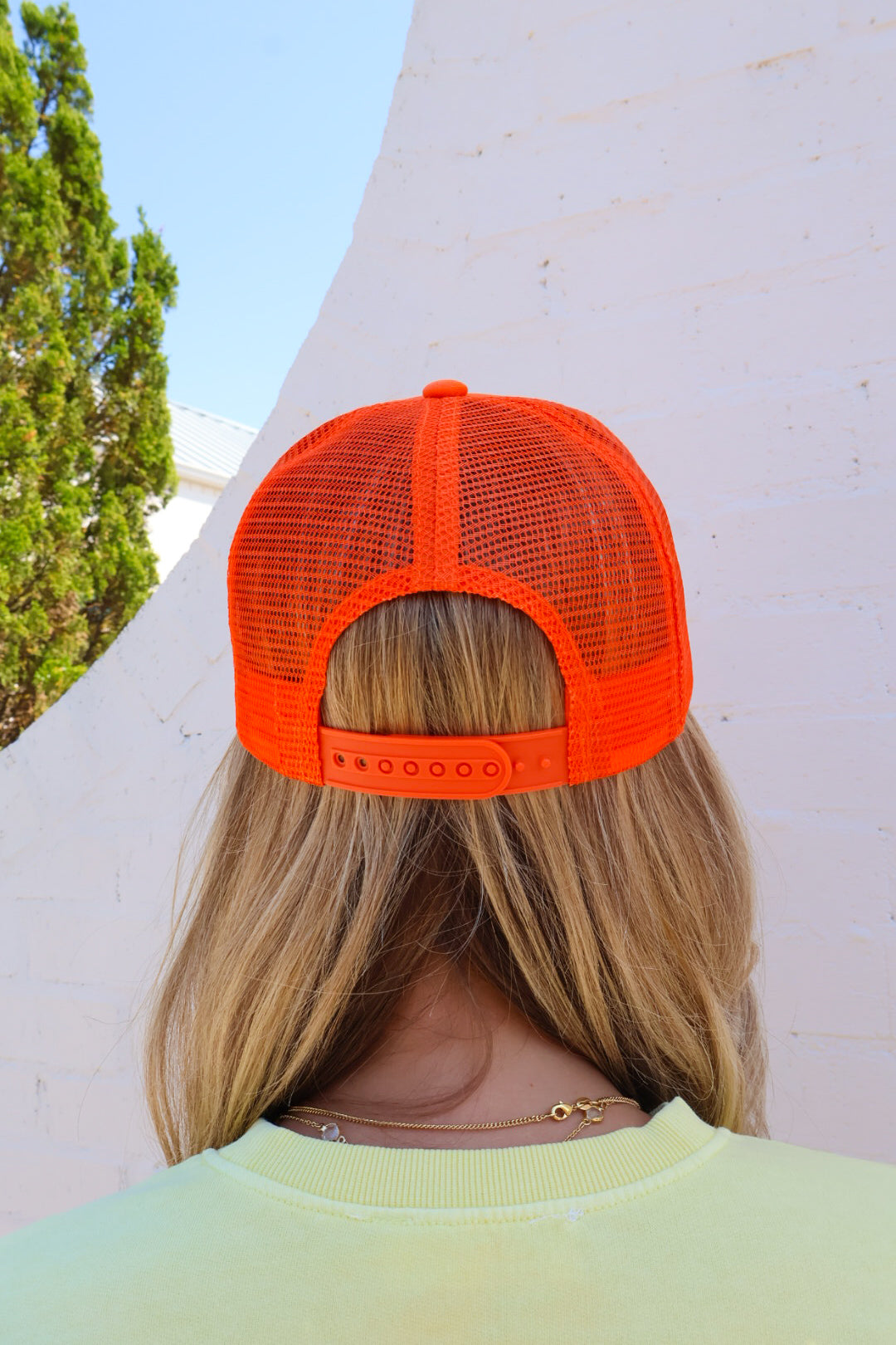 “These Are the Good Ole Days” Trucker Hat - Orange