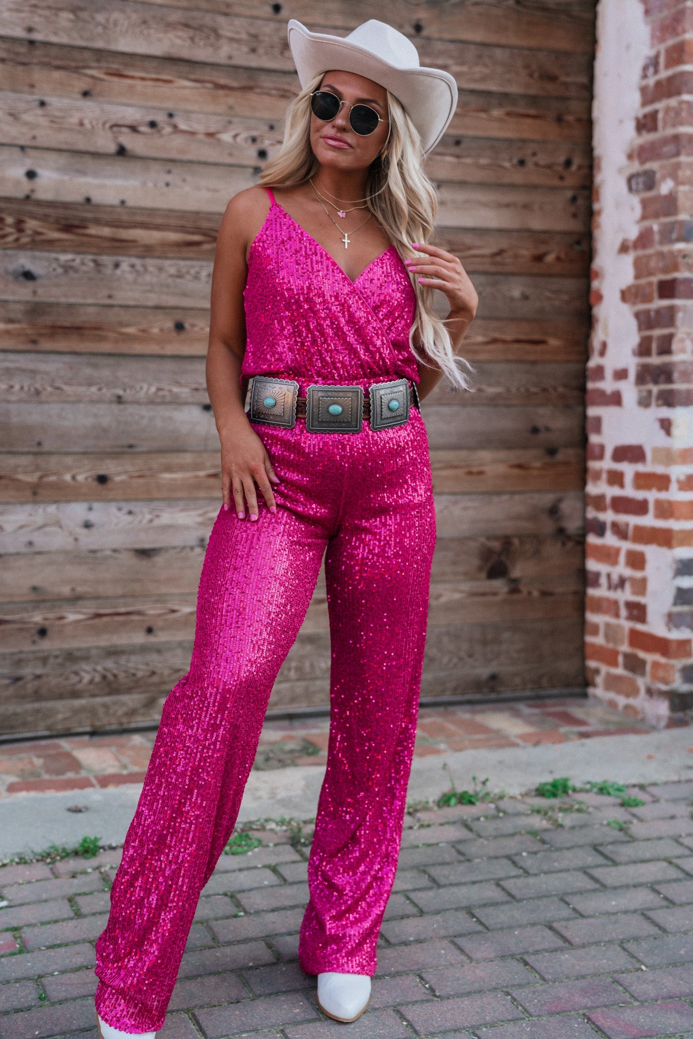 Hot Stuff Sequin Jumpsuit FINAL SALE