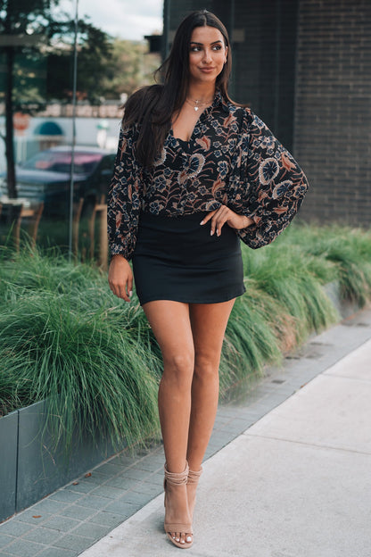 Serene Floral Button Up FINAL SALE