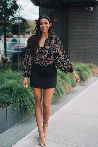 Serene Floral Button Up FINAL SALE