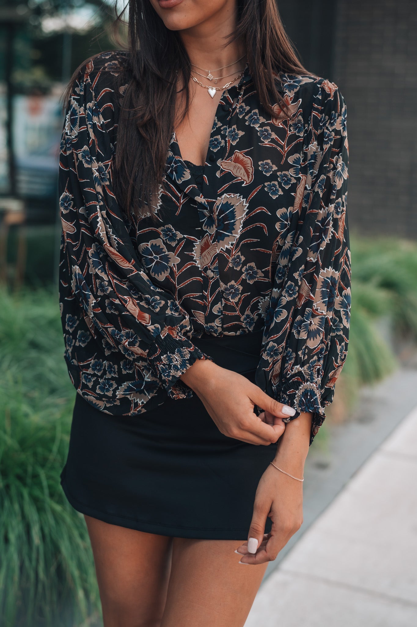 Serene Floral Button Up FINAL SALE