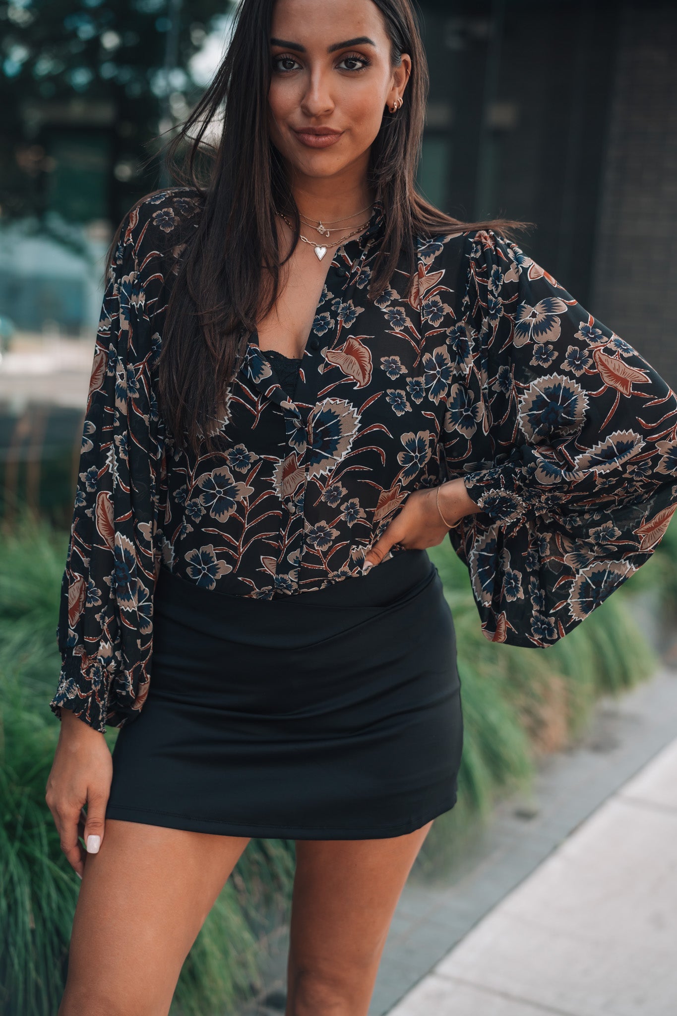 Serene Floral Button Up FINAL SALE