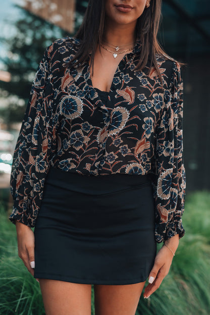 Serene Floral Button Up FINAL SALE