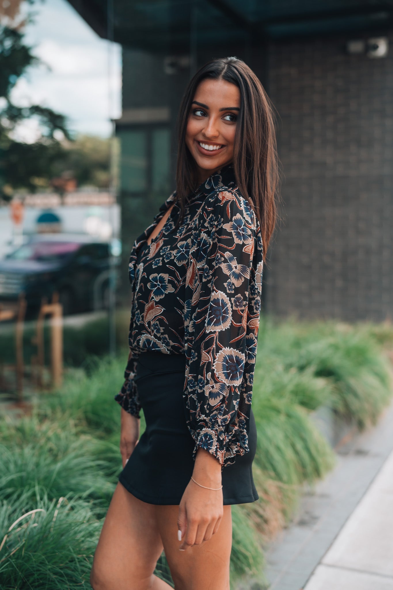Serene Floral Button Up FINAL SALE