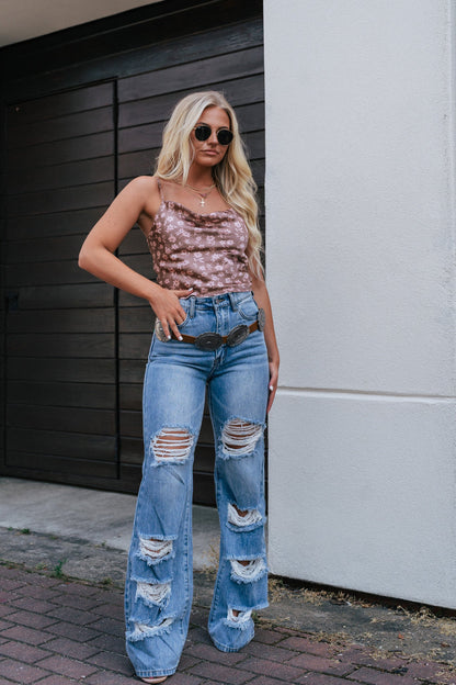 Little Of Your Love Cowl Neck Top