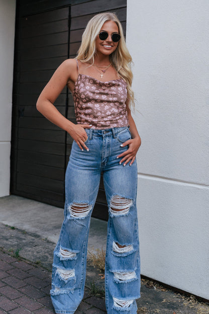Little Of Your Love Cowl Neck Top