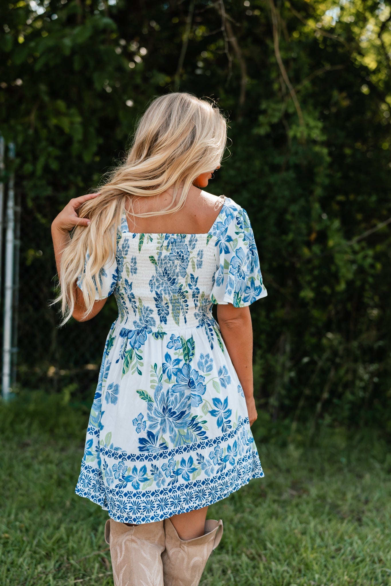 Hannah Floral Twist Mini Dress