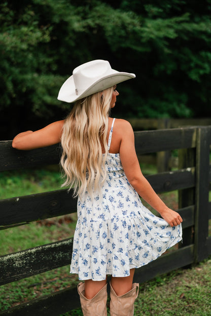 She Can Move Mountains Floral Mini Dress