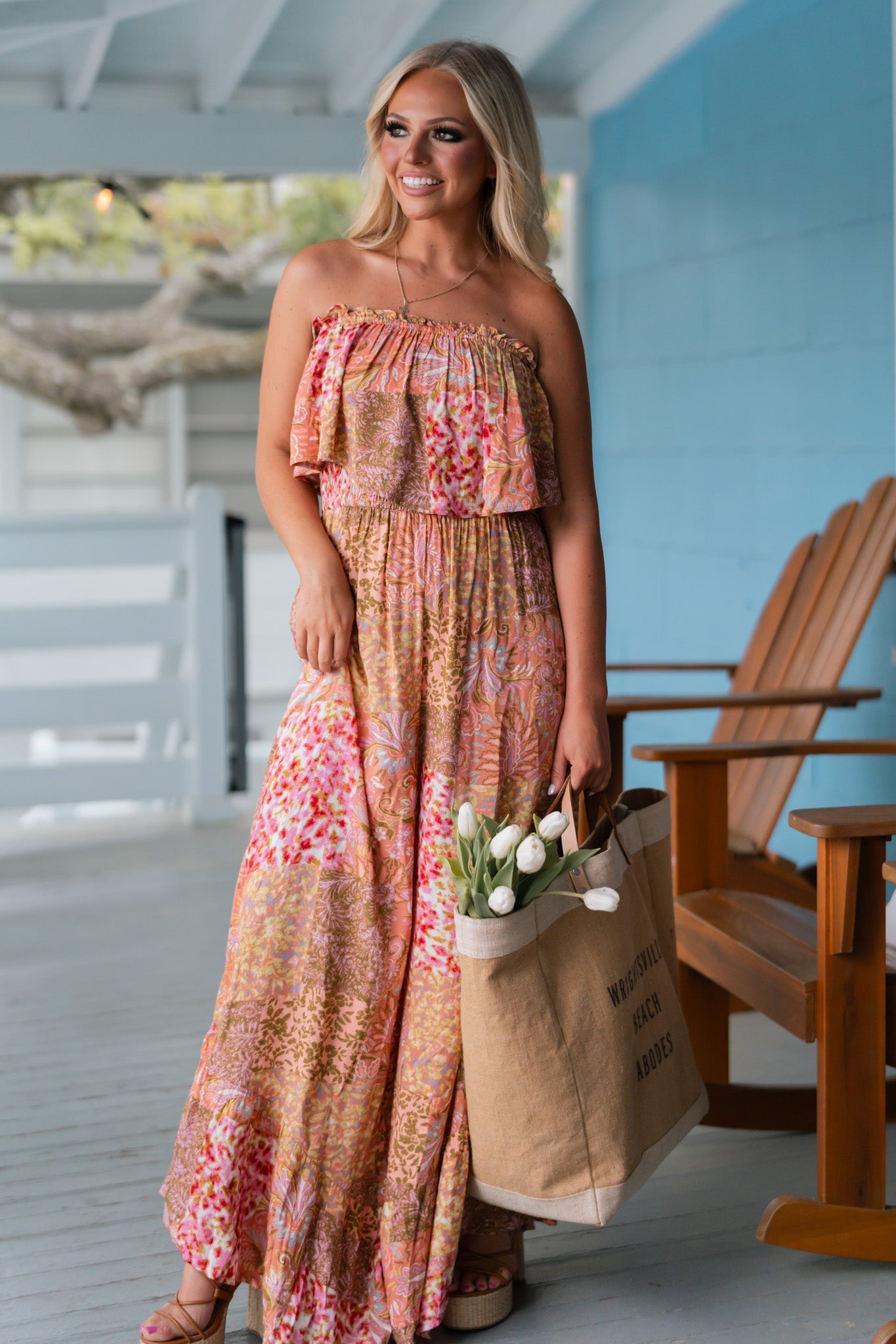 Vacay Smocked Jumpsuit FINAL SALE
