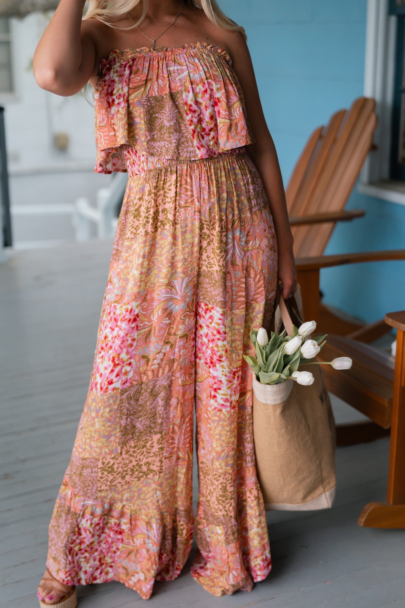 Vacay Smocked Jumpsuit FINAL SALE