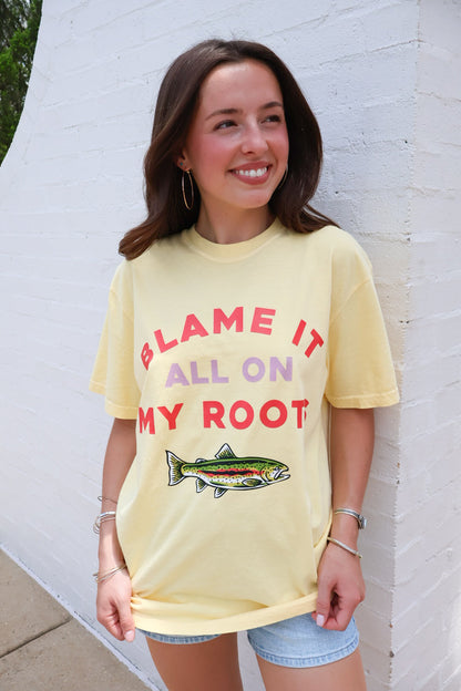 Blame It On My Roots Graphic Tee