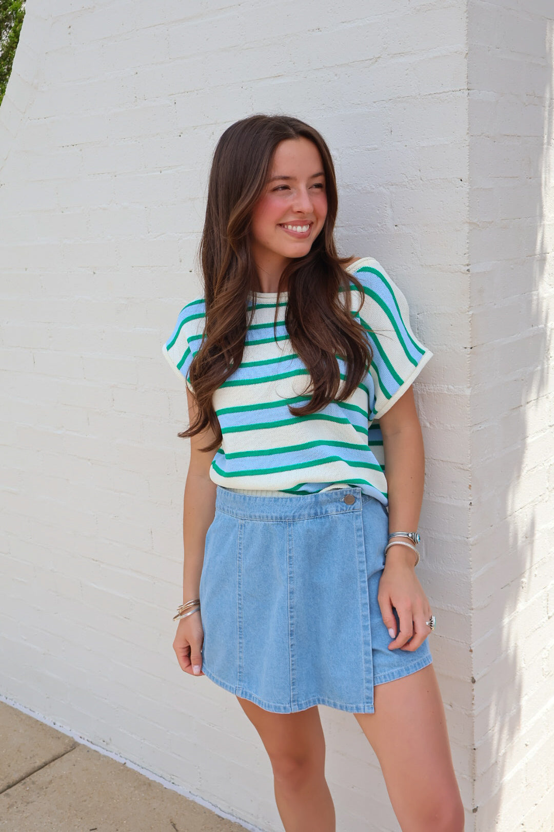 Seaside Stripe Sweater Top