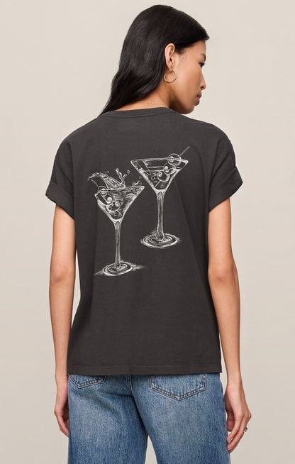 Martini Graphic Boyfriend Tee