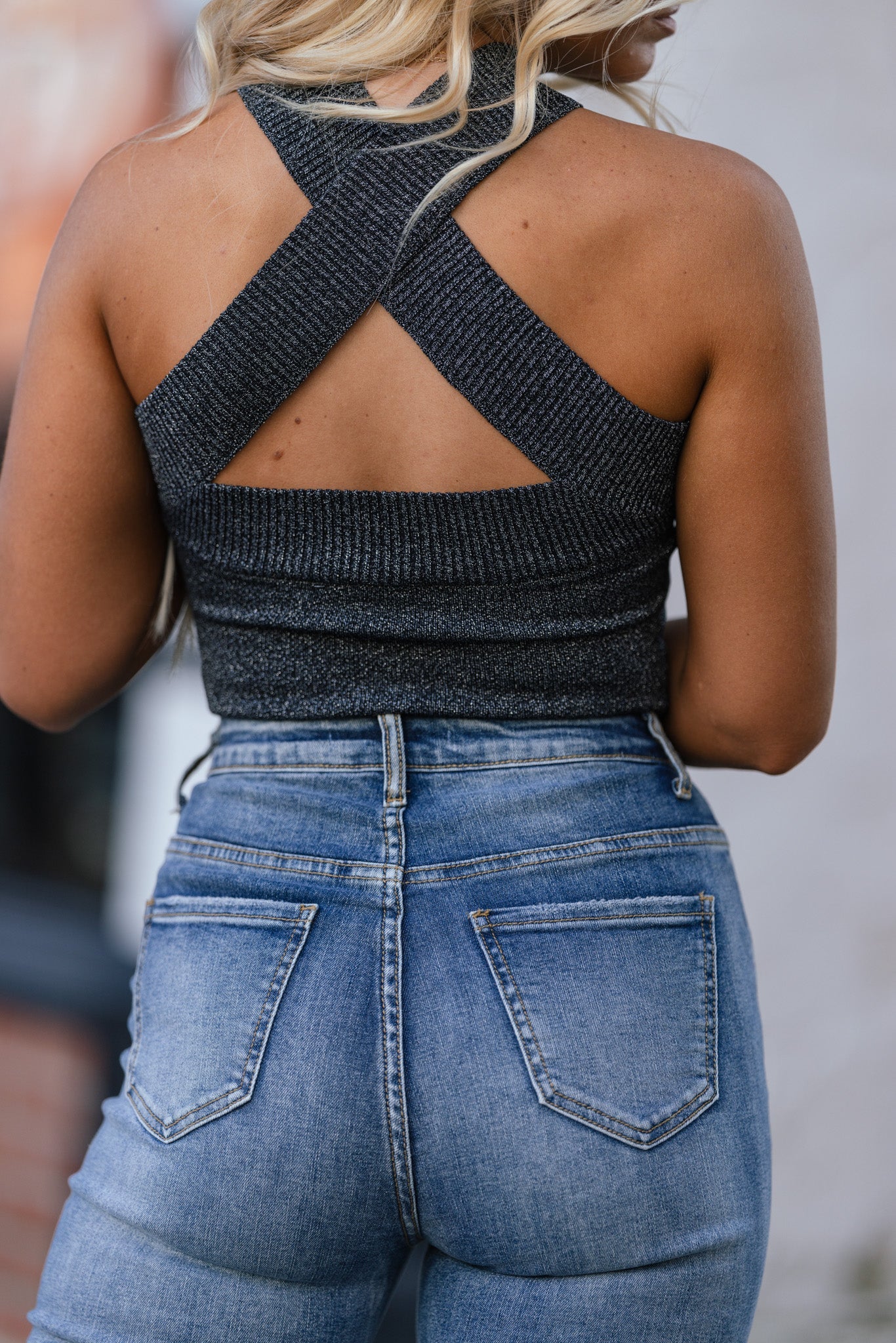 Staying Out Knit Bodysuit (Black) FINAL SALE