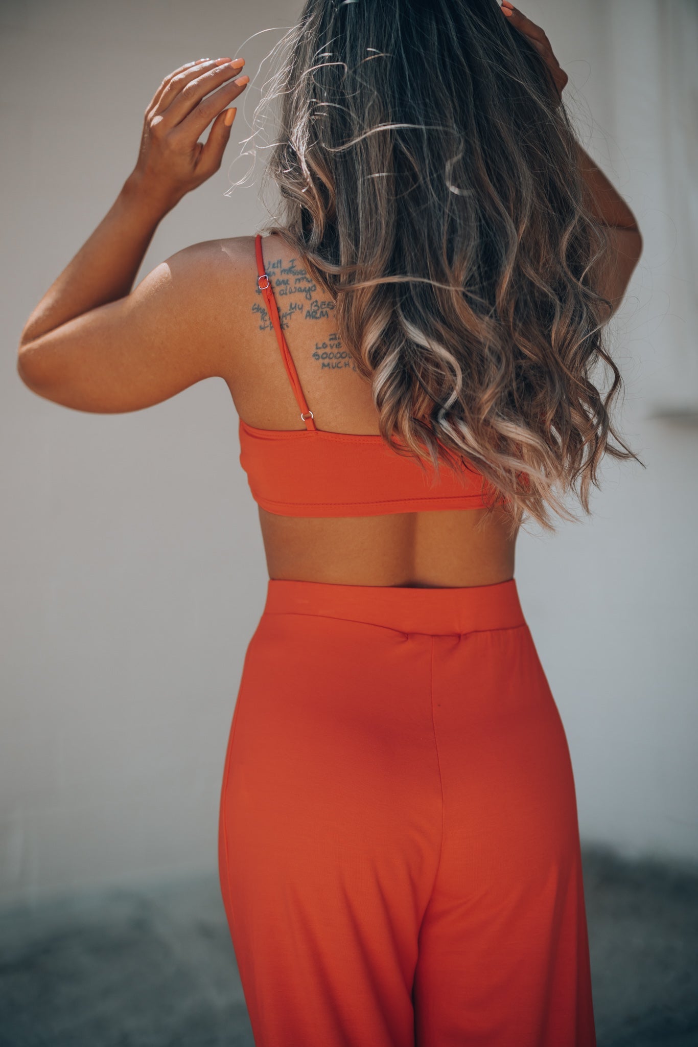 Run Free Pant Set (Orange) FINAL SALE