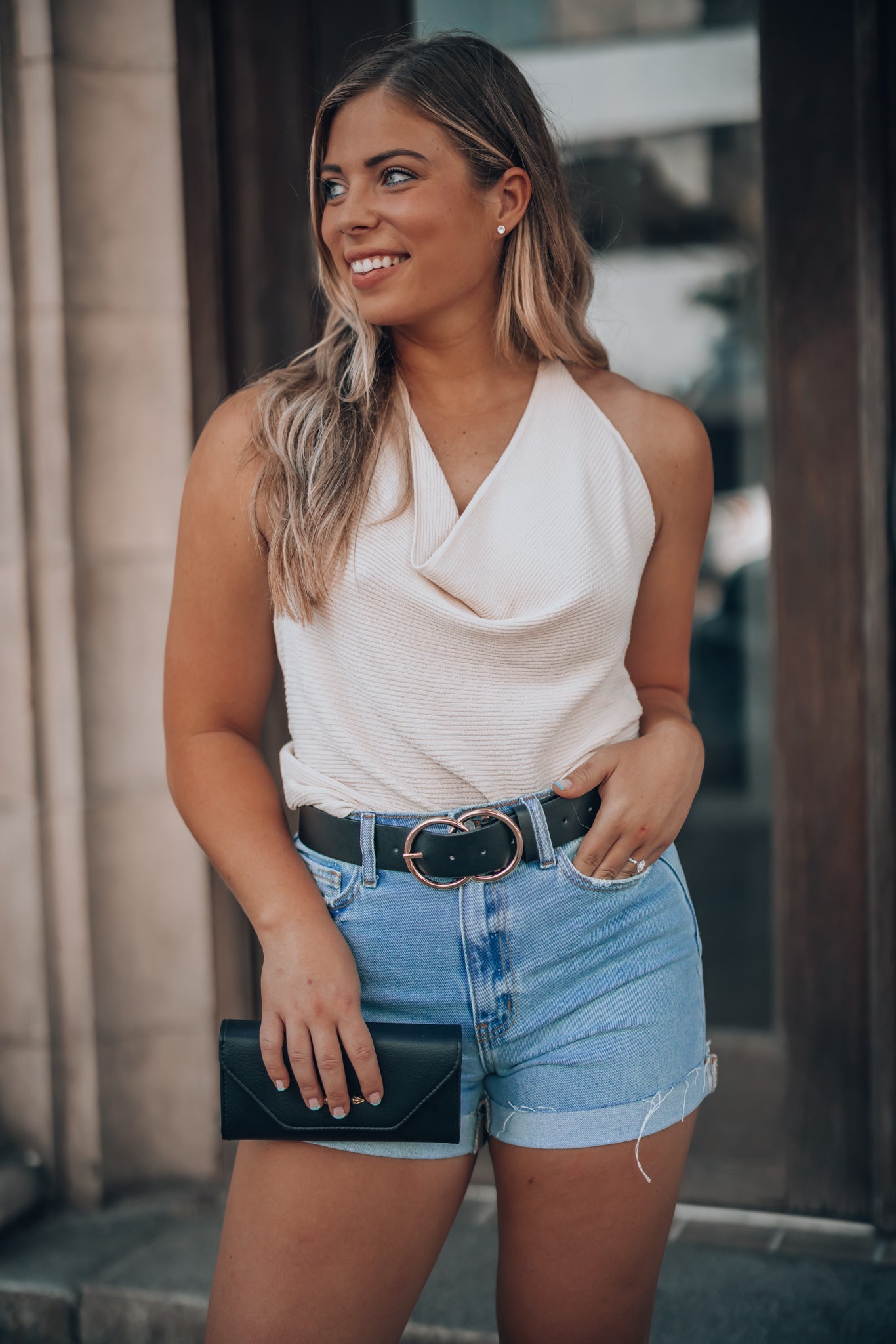 Talk To Me Cuffed Shorts FINAL SALE