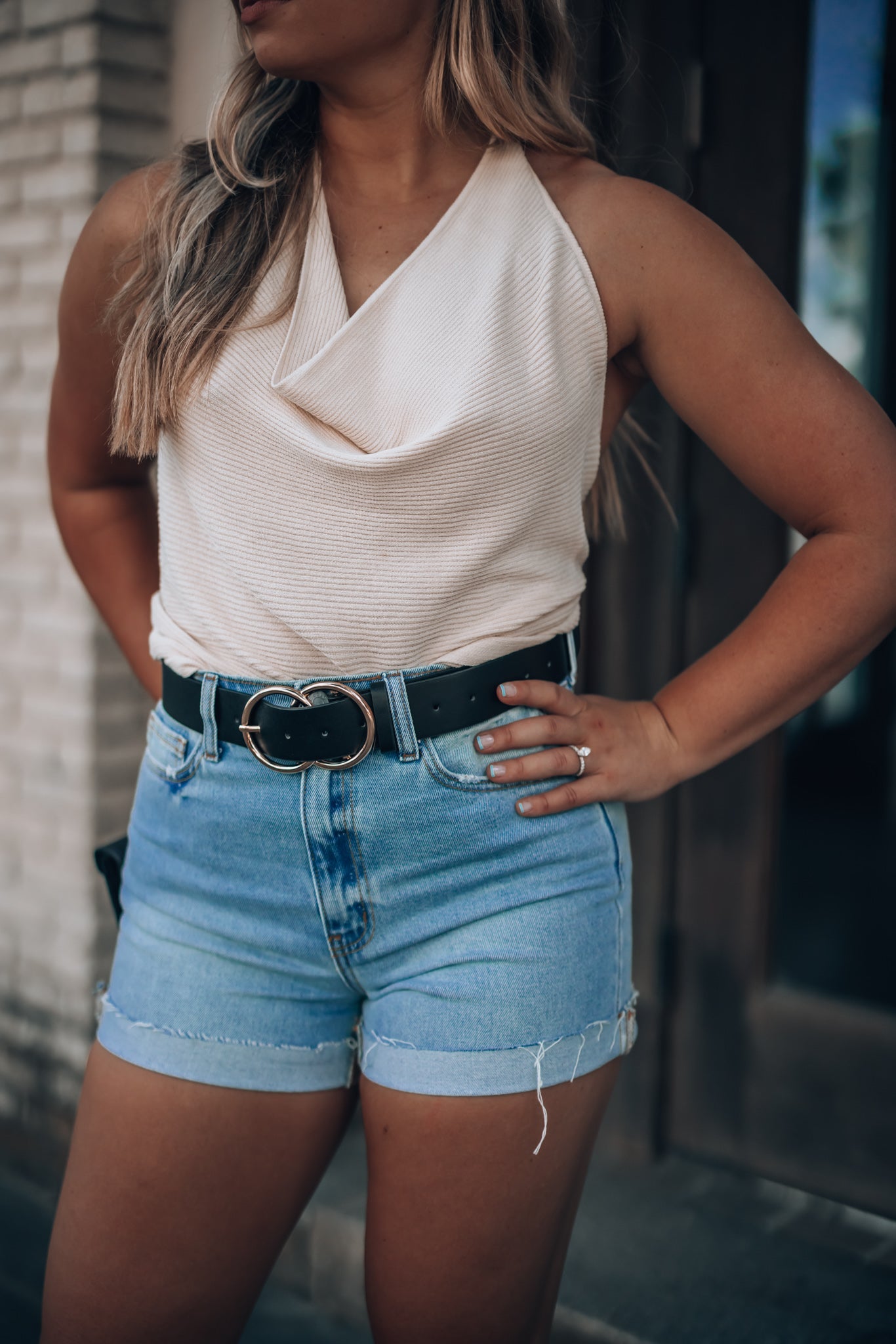 Talk To Me Cuffed Shorts FINAL SALE