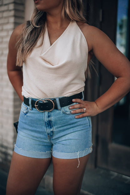 Talk To Me Cuffed Shorts FINAL SALE