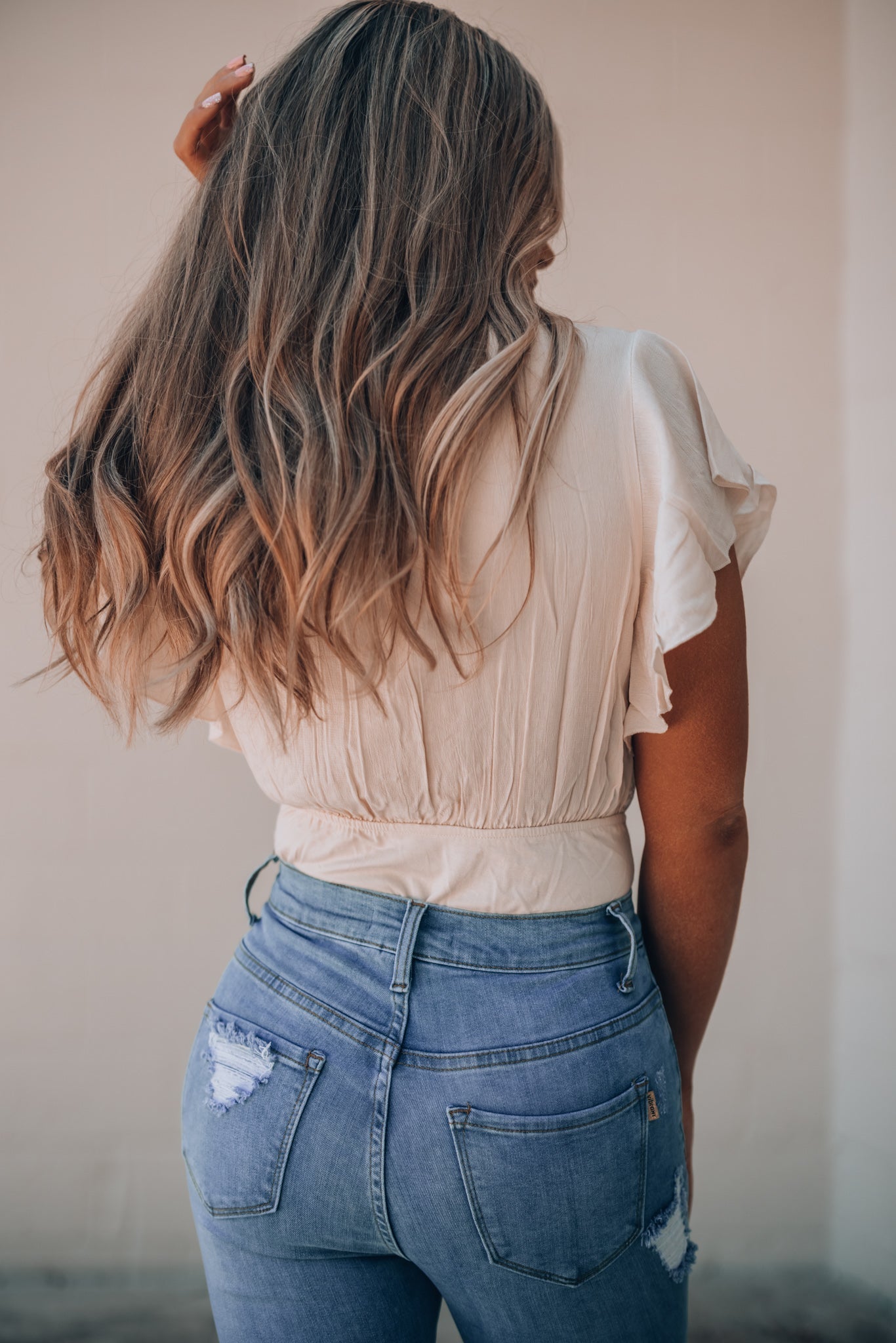 Unconditional Embroidered Bodysuit (Ivory) FINAL SALE