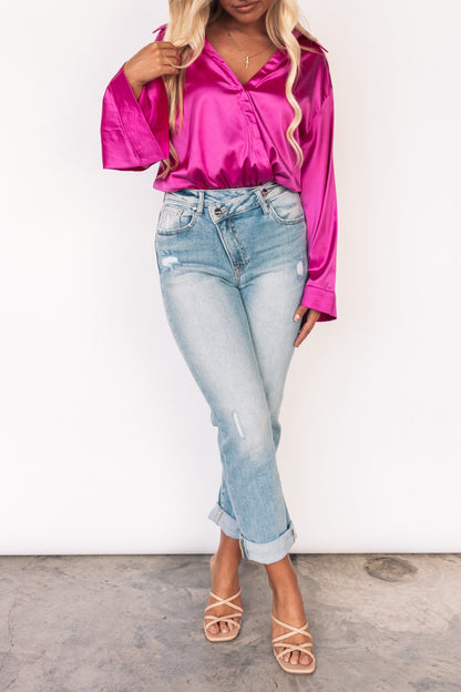 Ibiza Satin Bodysuit FINAL SALE