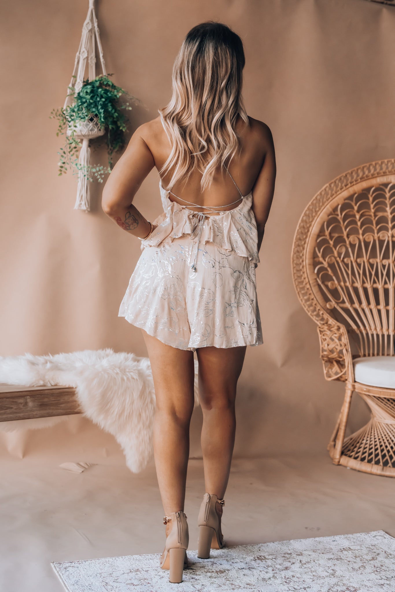 Starlet Romper (Nude) FINAL SALE