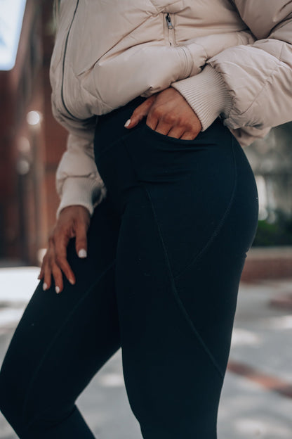 Level Up Premium Leggings (Black) FINAL SALE