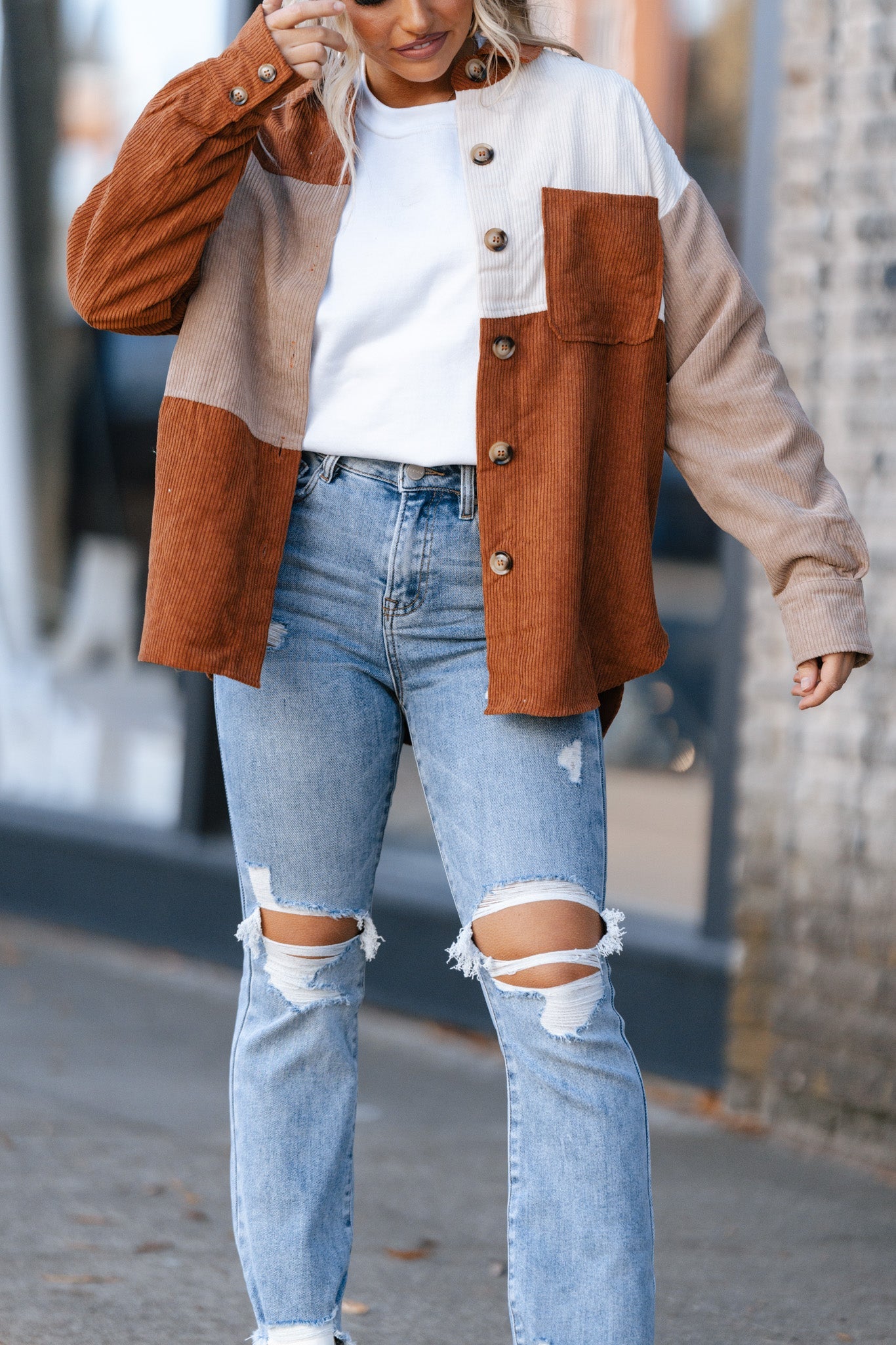 Patchwork Corduroy Jacket FINAL SALE