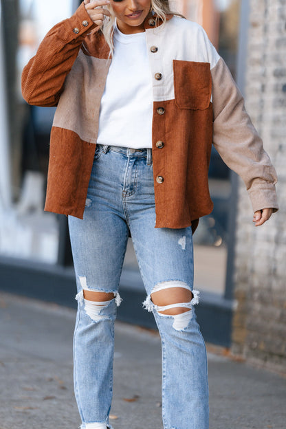 Patchwork Corduroy Jacket FINAL SALE