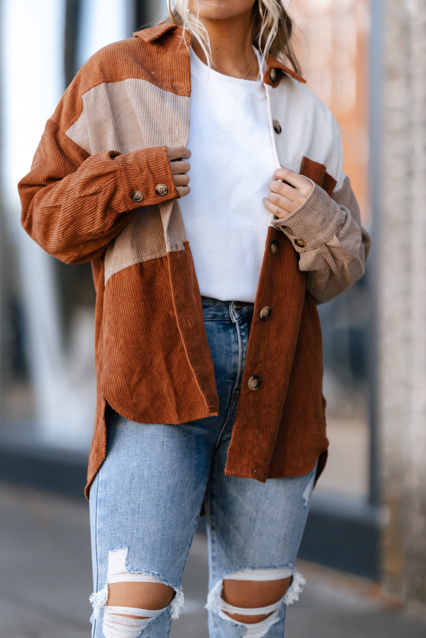 Patchwork Corduroy Jacket FINAL SALE