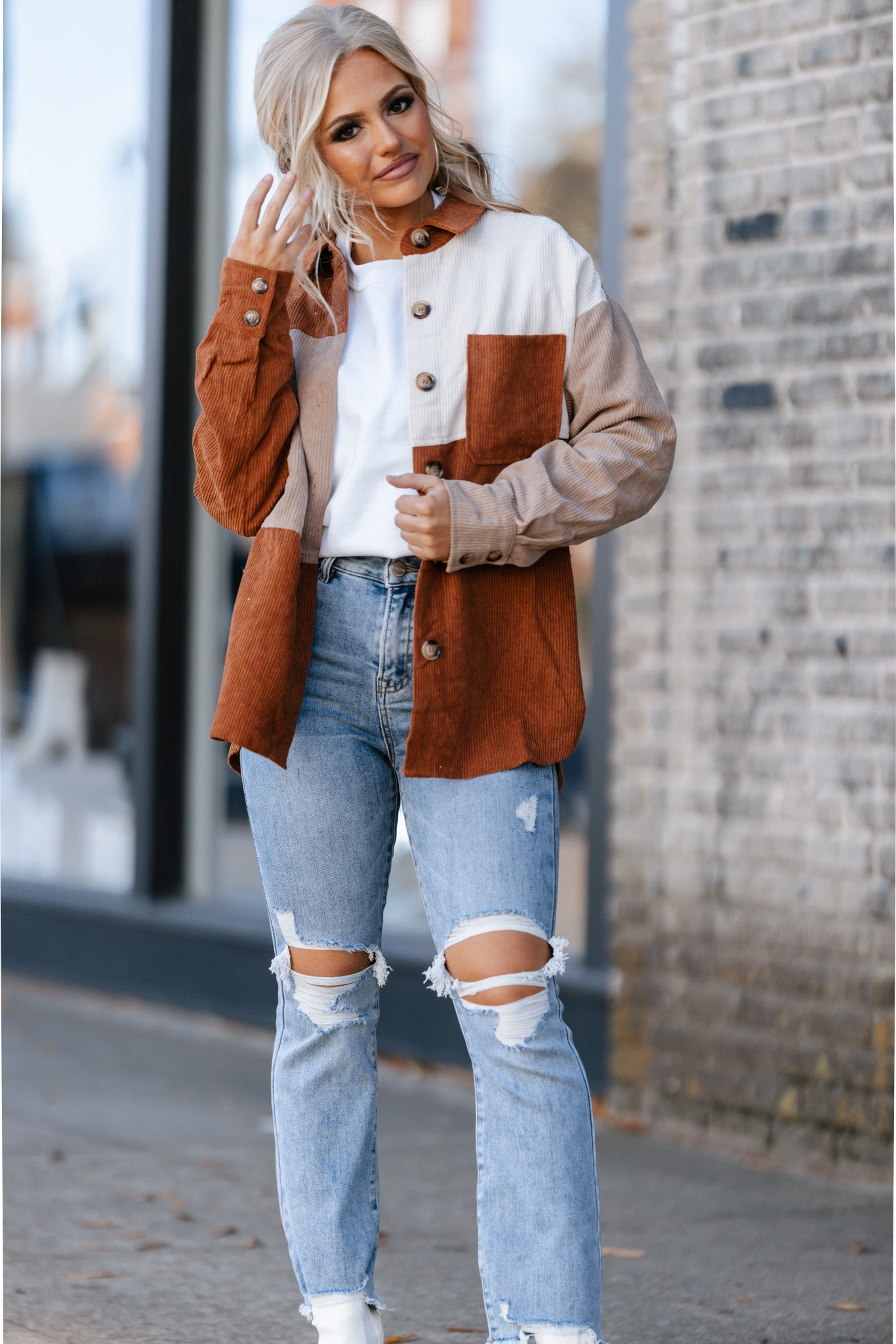 Patchwork Corduroy Jacket FINAL SALE
