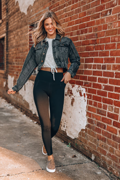 Level Up Premium Leggings (Black) FINAL SALE