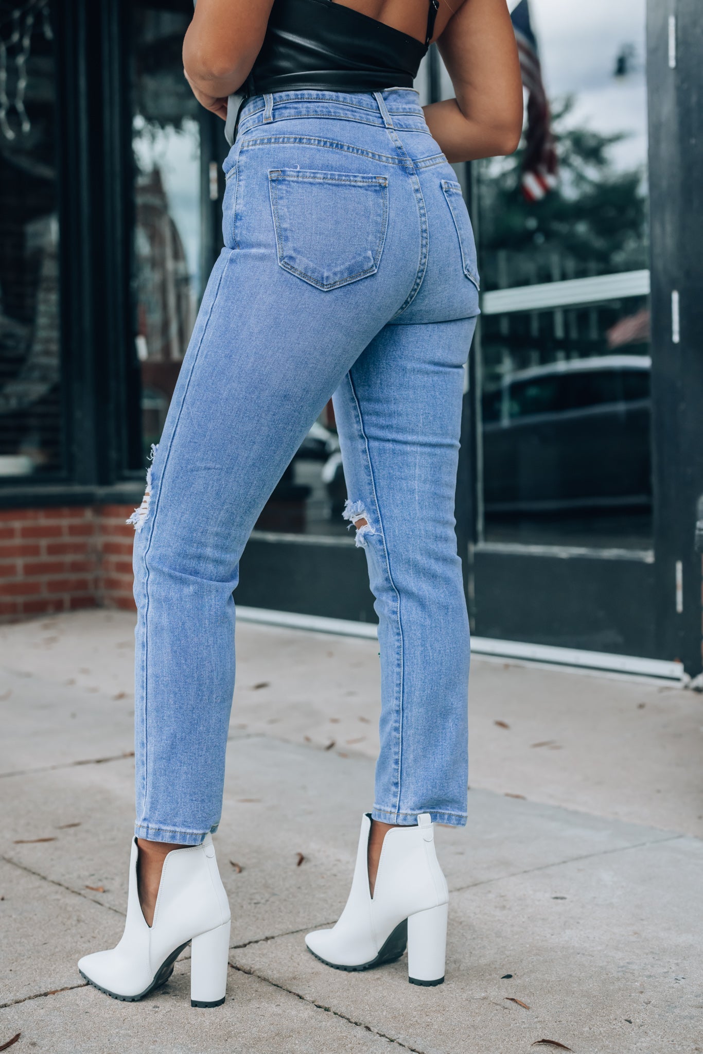 Dream On Distressed Boyfriend Jeans FINAL SALE