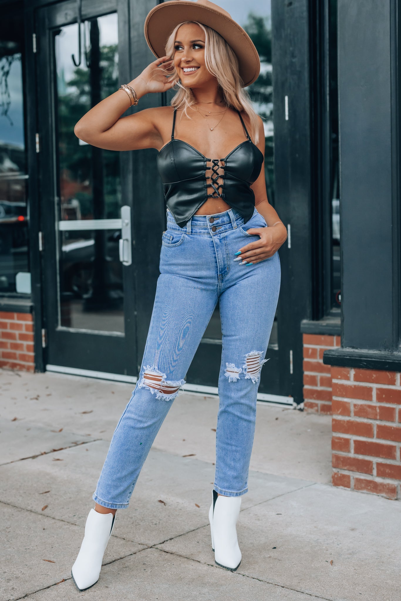 Dream On Distressed Boyfriend Jeans FINAL SALE