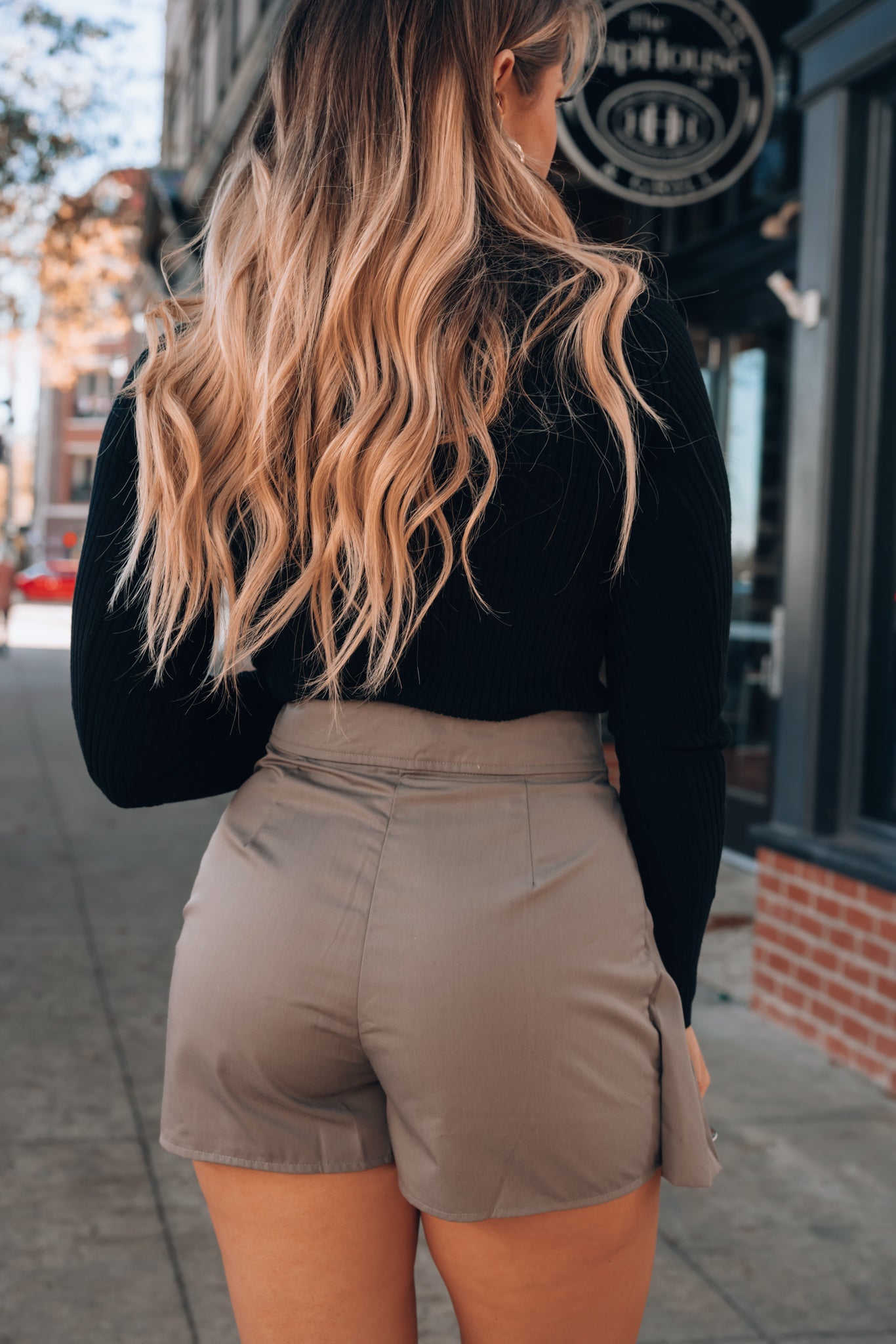Atlas Pleated Skort (Olive) FINAL SALE