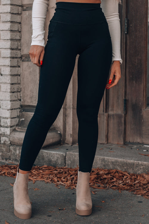 Level Up Premium Leggings (Black) FINAL SALE