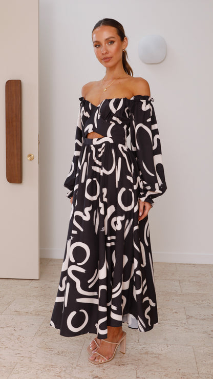 Freya Maxi Dress - Black