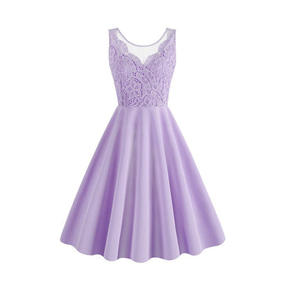 Crush On You Lace Bust Skater Dress