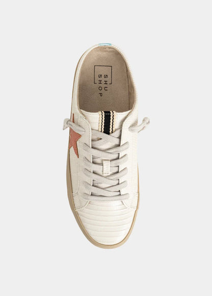 Shu Shop Polka Bone Lizard Slide Sneaker