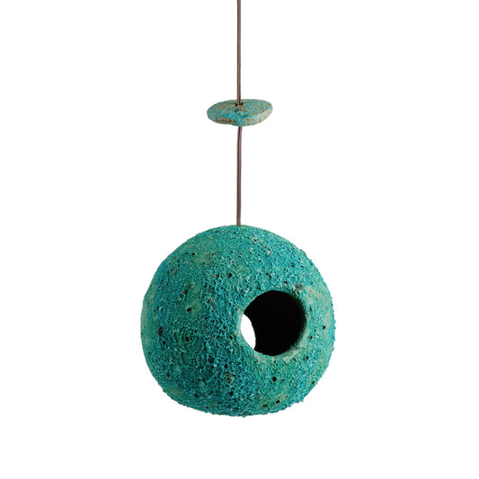 Ceramic Birdhouse in Green