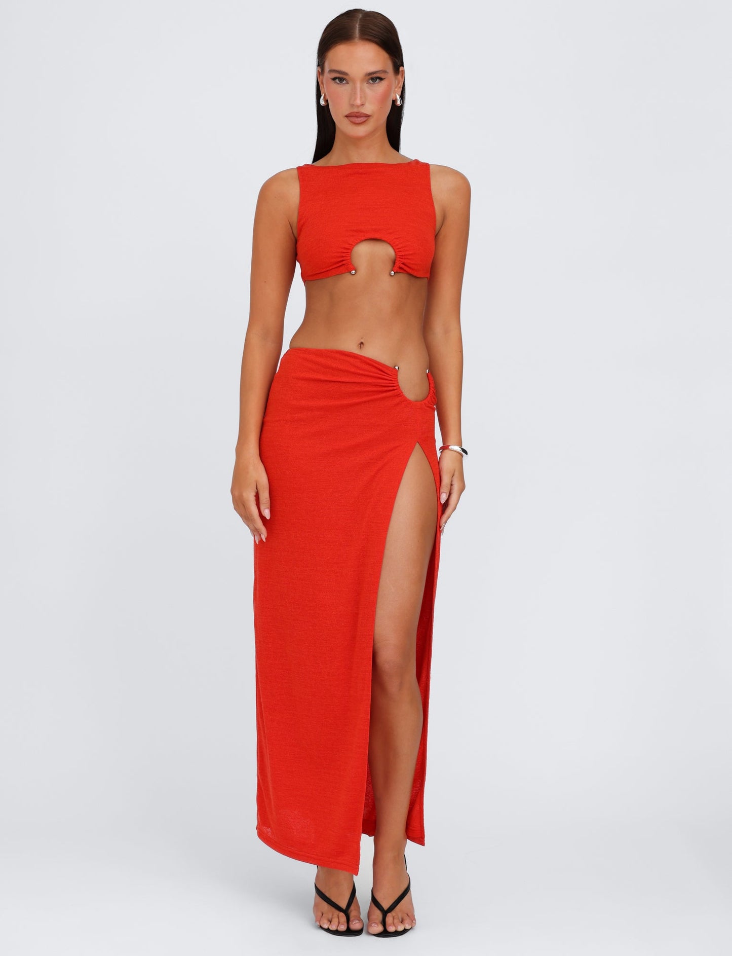 PAXTON TOP - RED : OMBRE