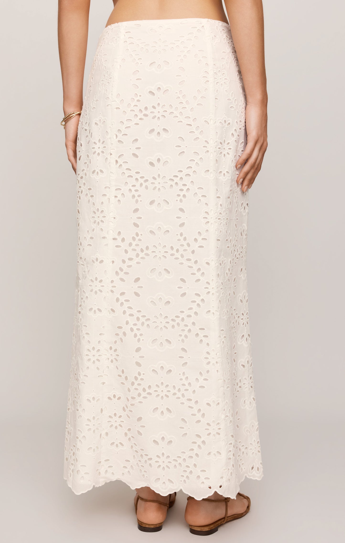 Emrie Eyelet Maxi Skirt
