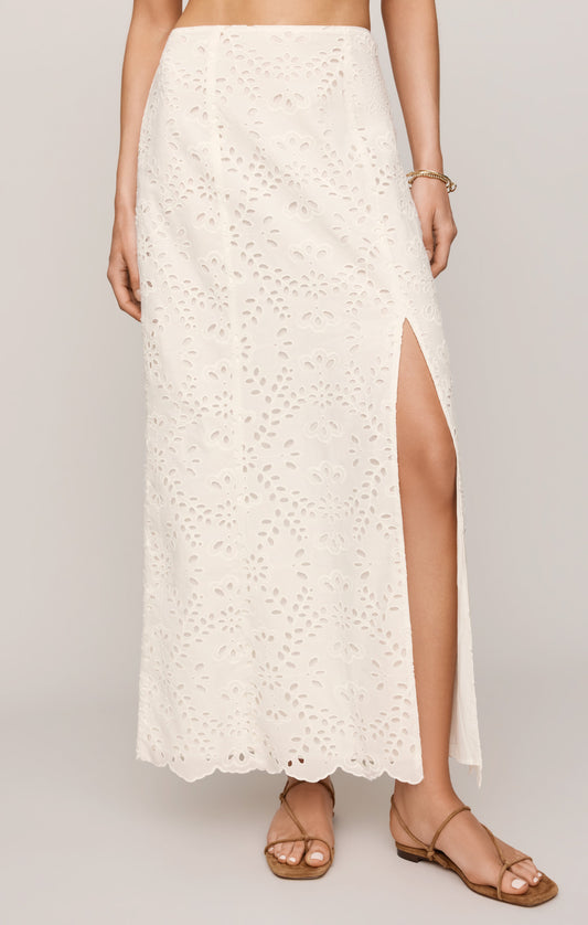 Emrie Eyelet Maxi Skirt